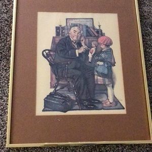 Gold brown and bronze frame with colors